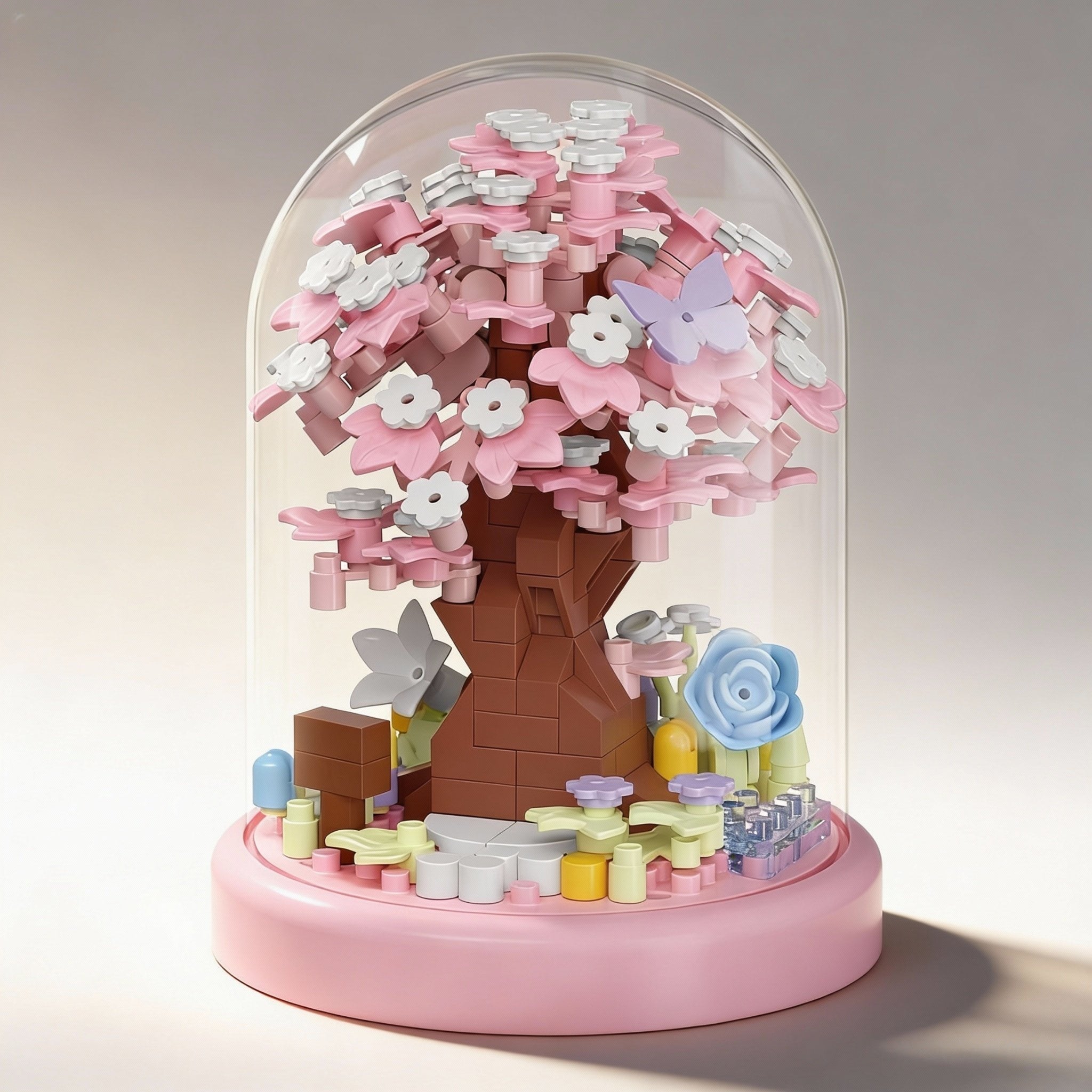 Drzewko Klockix Różowe